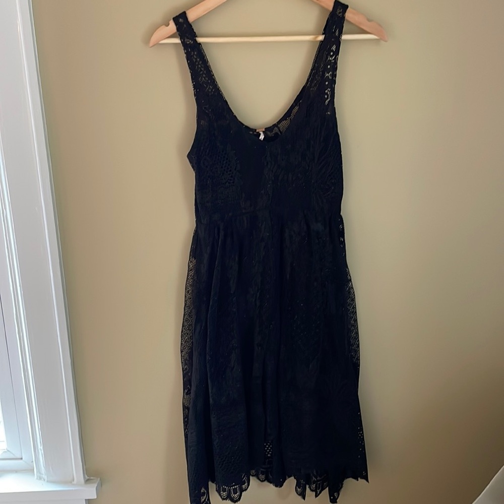 Free People dress, black and gold